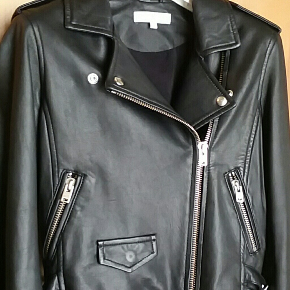 Iro Black Leather Ashville Jacket